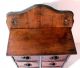 Antique Wood Sitting / Hanging 8 Drawer With Lettering Spice Box Chest Folk Art Primitives photo 4