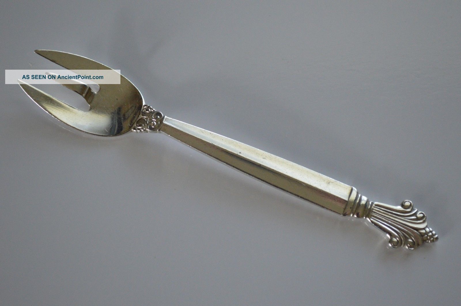Vintage Georg Jensen Denmark Acanthus Sterling Handle Runcibile Spoon/fork Flatware & Silverware photo
