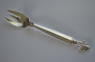Vintage Georg Jensen Denmark Acanthus Sterling Handle Runcibile Spoon/fork photo