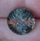 Antique Glass Kaleidoscope Button,  Feathery Look Buttons photo 3