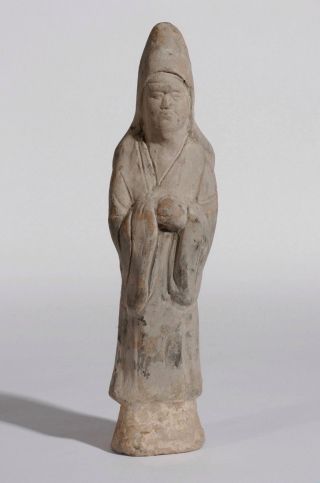 Antique Chinese Funerary Tomb Attendant Figure / Tang Dynasty - Ancient Pottery photo