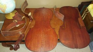 Mid 1800 ' S Full Size Fine German Made Cello Solid Spruce Top Solid Maple Back photo