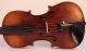 Old Fine Violin Labeled Aldric Paris Geige Violon Violino Violine Fiddle Italian String photo 2