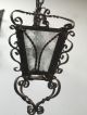 Antique Vintage French Wrought Iron Petite Lanterns Gothic Rustic Wall Lights Chandeliers, Fixtures, Sconces photo 6