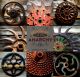 Antique Industrial Wheel,  Vtg Cast Iron Metal Ornate Spoke Farmhouse Coffee Gear Other Mercantile Antiques photo 3