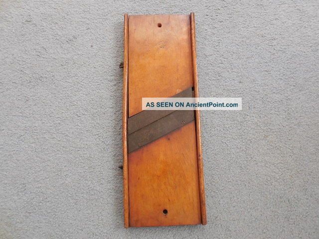 Vintage 2 Blade Wood Cabbage Cutter - Wood Primitives photo