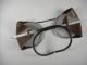 Vintage Welsh Safety Glasses.  Leather Side - Shields.  Large Goggles. Optical photo 5
