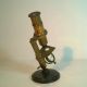 Small Antique Victorian Field Microscope English Brass Science & Medicine (Pre-1930) photo 1
