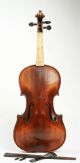 Antique Violin Circa 1890 - Highly Flamed Maple,  No Cracks.  Restoration Project String photo 2