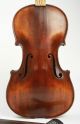 Antique Violin Circa 1890 - Highly Flamed Maple,  No Cracks.  Restoration Project String photo 4
