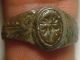 Ancient Byzantine Fertility Ring Patina Artifact Size 6.  5 Flower/branch Byzantine photo 4