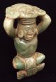 Jade Pre Columbian Figurine - Mesoamerican Statue - Antique Aztec/mayan Artifacts The Americas photo 2