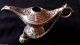 Aladdin Silver Genie Magic Lamp Pot Lantern Arabian Decorative Brass Pharaonic Egyptian photo 1
