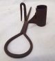 Old Antique Wrought Iron Primitive Sticking Tommy Miner ' S Candlestick Light Lamp Primitives photo 2