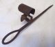 Old Antique Wrought Iron Primitive Sticking Tommy Miner ' S Candlestick Light Lamp Primitives photo 3