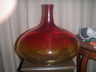 Very Large Blenko Decanter No Stopper photo