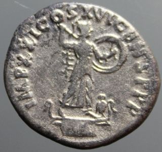 Domitianus,  Silver,  Denarius,  Minerva,  Spear,  Owl,  Minted In Rome,  92 A.  D. photo