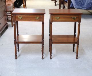 Biggs Of Richmond Virginia Mahogany Night Stands / End Tables photo