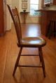 Refinished Drop Leaf Table With 6 Thumb Back Chairs 1800-1899 photo 3