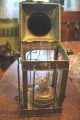 Neptune Brass Copper Ship Lantern Glass Inside Lamp Intact Signed Lamps & Lighting photo 5