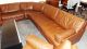 Vintage Large Brown Leather 6 Piece Modular Sofa - 1970s - Retro - Dux Signed 1900-1950 photo 2