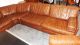 Vintage Large Brown Leather 6 Piece Modular Sofa - 1970s - Retro - Dux Signed 1900-1950 photo 4