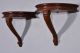 French Antique Wall Mount Nightstands Tables Sconces Carved Oak Wood (k) 1800-1899 photo 3