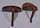 French Antique Wall Mount Nightstands Tables Sconces Carved Oak Wood (k) 1800-1899 photo 4