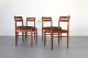 4 Teak Dining Chairs By Bramin W/ Fabric 60s Denmark | Danish Modern Stühle 1900-1950 photo 1
