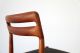 4 Teak Dining Chairs By Bramin W/ Fabric 60s Denmark | Danish Modern Stühle 1900-1950 photo 6