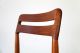 4 Teak Dining Chairs By Bramin W/ Fabric 60s Denmark | Danish Modern Stühle 1900-1950 photo 7