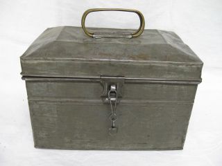 Pa Coal Miner ' S Tin Lunch Pail,  Personalized W.  C. photo