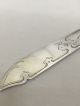Charming Solid Silver Paper Knife Sheffield 1880.  Faux Bone Handle Other Antique Sterling Silver photo 7