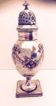 Turn - Of - Century Sugar Shaker Muffineer Silver Over Copper Elegant Design Signed Other Antique Silverplate photo 2