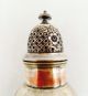 Turn - Of - Century Sugar Shaker Muffineer Silver Over Copper Elegant Design Signed Other Antique Silverplate photo 3