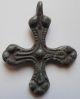 Viking Period Bronze Cross Scandinavian 1000 Ad,  Vf, Viking photo 9