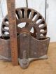 Antique Cast Iron Single Wheel Hog Oiler Old Primitive Vintage Farm Tool Primitives photo 1