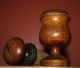 Antique Country Primitive Wooden Nutmeg Grinder,  Old Treen Pepper & Spice Mill Primitives photo 9