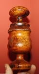 Antique Country Primitive Wooden Nutmeg Grinder,  Old Treen Pepper & Spice Mill Primitives photo 11