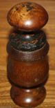 Antique Country Primitive Wooden Nutmeg Grinder,  Old Treen Pepper & Spice Mill Primitives photo 6