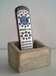 Primitive Country Aged Wood Remote Holder Cell Phone Holder Miscellaneous Box Primitives photo 1