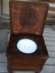 Antique Victorian Chamber Pot Wooden Chair Commode Potty Embroidery Primitives photo 2