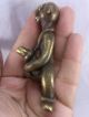 Ngang Khmar Lucky Love Passion Holy Amulet Extremely Rare Unique Brass Old No:4 Amulets photo 2
