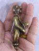 Ngang Khmar Lucky Love Passion Holy Amulet Extremely Rare Unique Brass Old No:4 Amulets photo 3