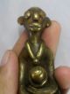 Ngang Khmar Lucky Love Passion Holy Amulet Extremely Rare Unique Brass Old No:4 Amulets photo 4