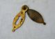 Reclaimed Brass Lock Key Surround Escutcheon & Cover 60mm Tall Other Antique Hardware photo 2