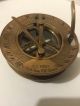 Solid Brass Hatton Garden Sundial Compass With Wooden Box (amat 7173) Compasses photo 2