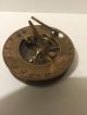 Solid Brass Hatton Garden Sundial Compass With Wooden Box (amat 7173) Compasses photo 5