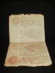 1832 Ships Freedom From Plague Declaration Other Maritime Antiques photo 3