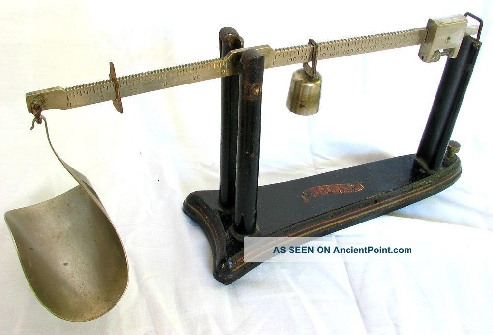 Antique Fairbanks Gunpowder Scale Paint Scales photo